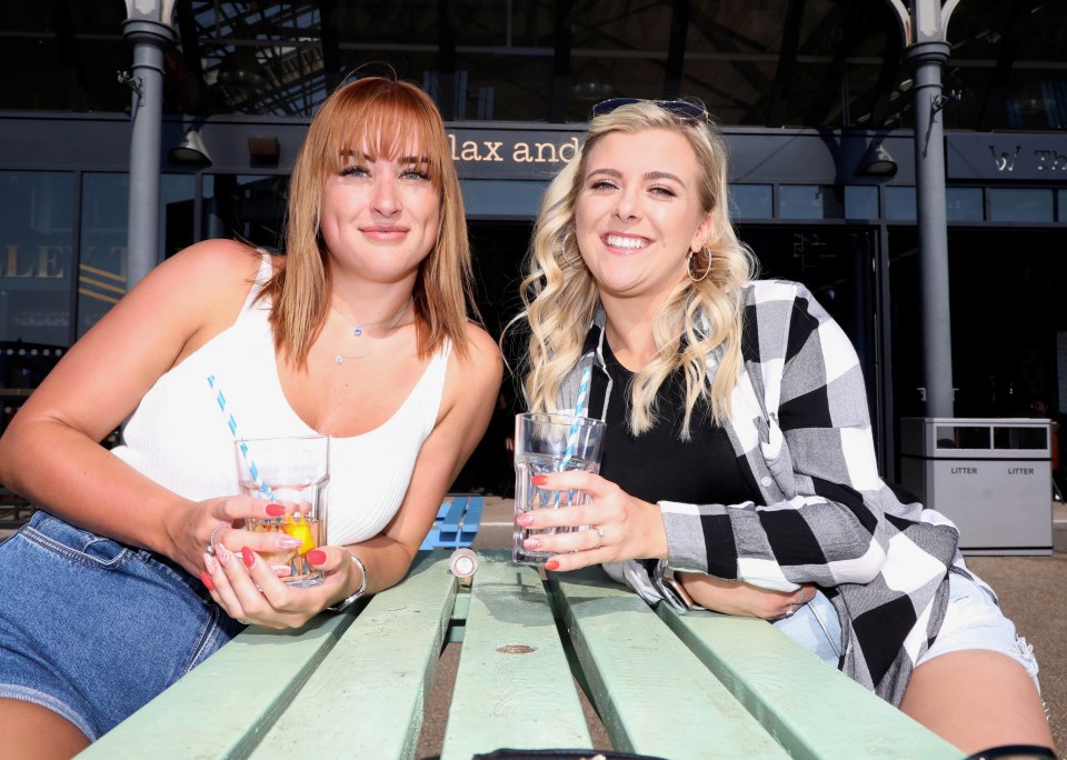 Fiona Cooper (right), 26, and Meike Tomlinson, 25, both admitted they love a takeaway