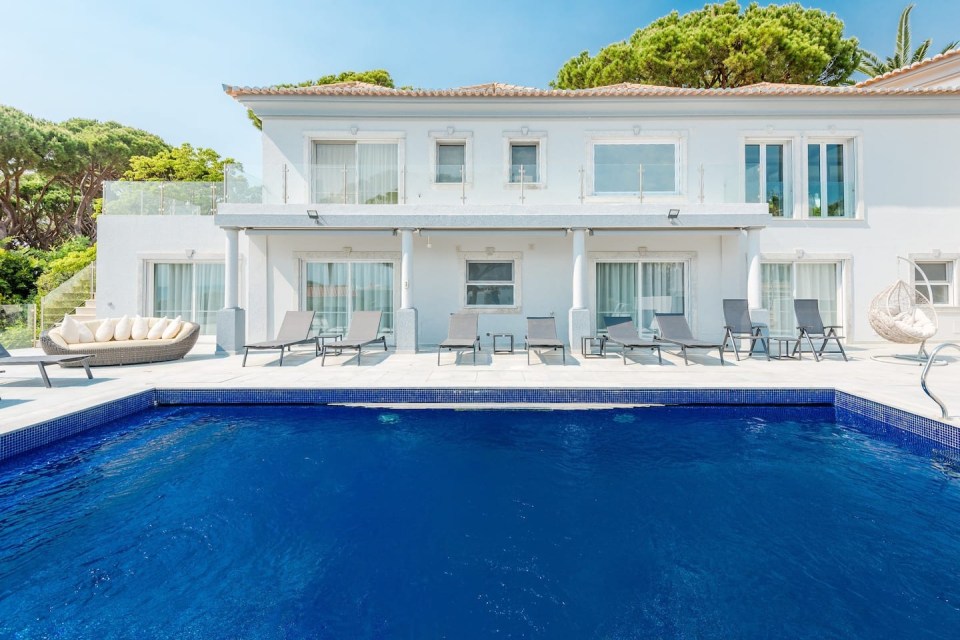 The villa is in Portugal's exclusive Vale de Lobo area