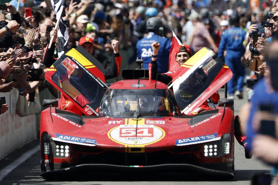 It is Ferrari's first Le Mans victory since 1965