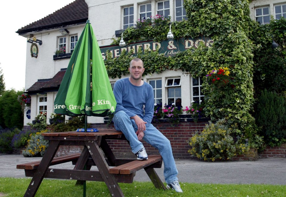 Julian pictured at the pub he ran for a while