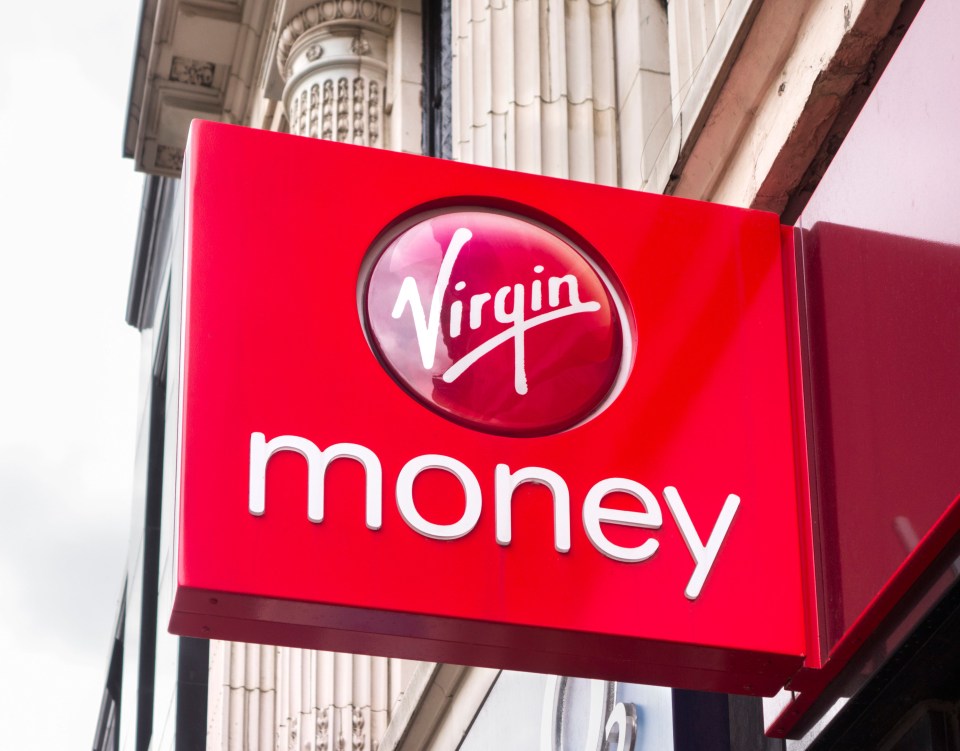 Virgin Money store sign.