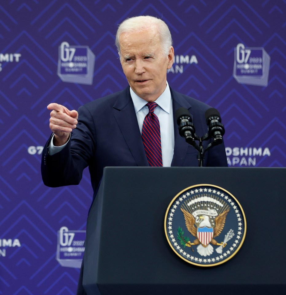 After rambling away to an audience in Connecticut, Joe Biden finally closed by saying: 'God save the Queen'