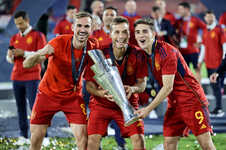 It is Spain's first trophy since winning Euro 2012