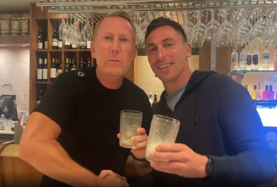 Ray Parlour met up with Scott Brown in Lytham