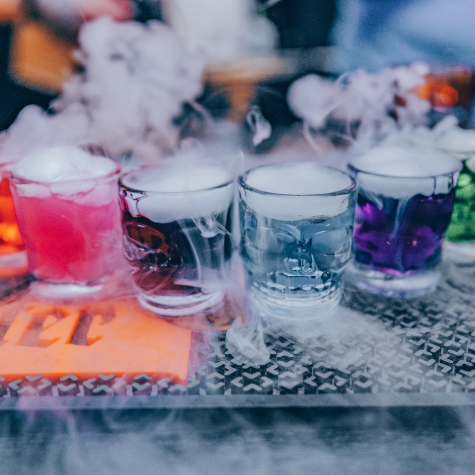 The bar also uses dry ice to make its drinks look even more magical