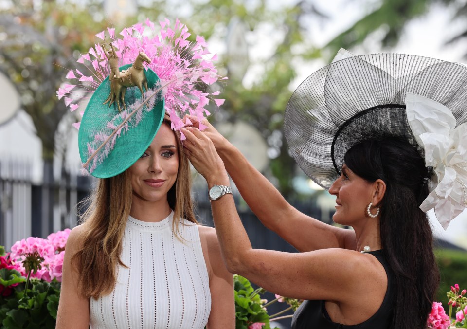 Una's hat took couture milliner Ilda Di Vico several weeks to create by hand