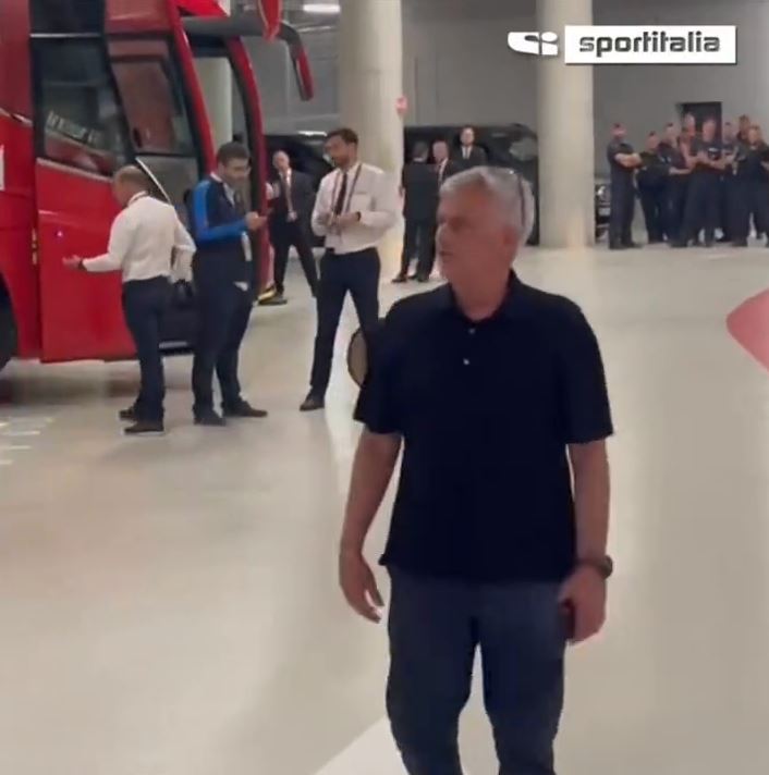 Mourinho was seen waiting for Taylor afterwards as he let rip again