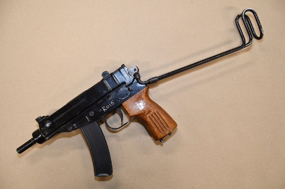 Jurors were shown a Skorpion sub-machine gun at Elle Edwards' murder trial