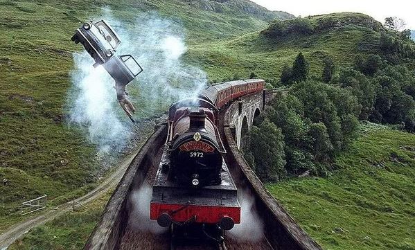 The Hogwarts Express in Harry Potter and the Chamber of Secrets