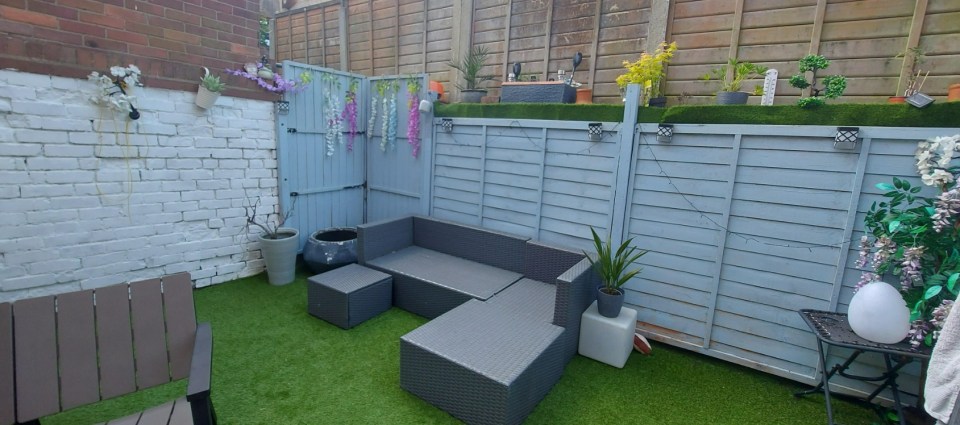 Alison's new outdoor haven looks almost unrecognisable to before