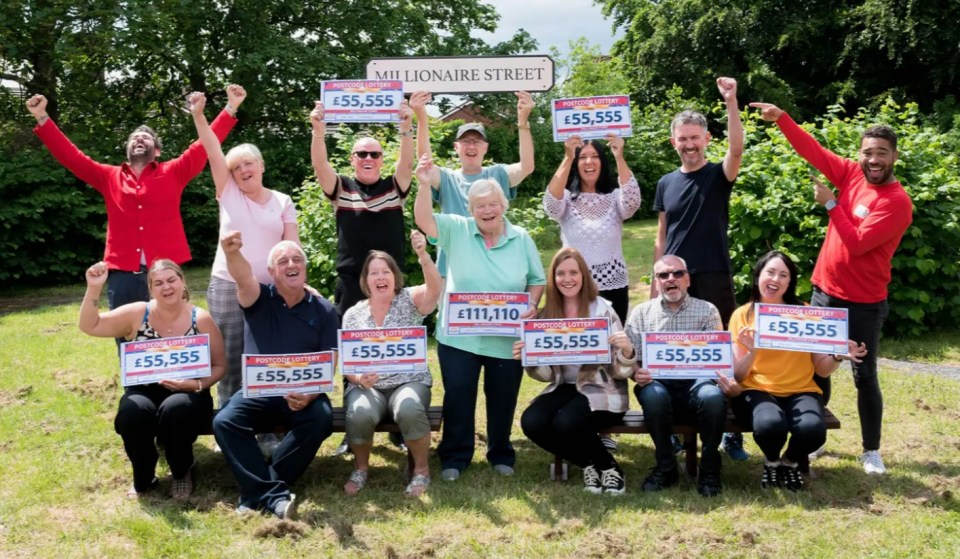 Neighbours in Dukinfield, Greater Manchester, are now sharing a £1m prize