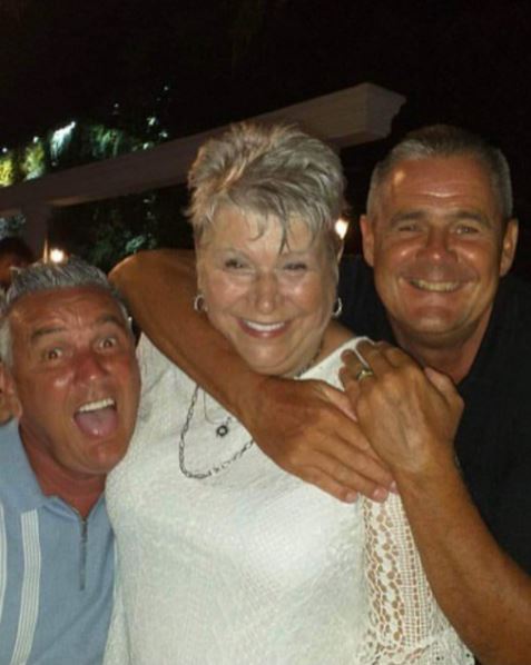 Gogglebox's Lee shared this image alongside partner Steve and Jenny on their Cyprus getaway