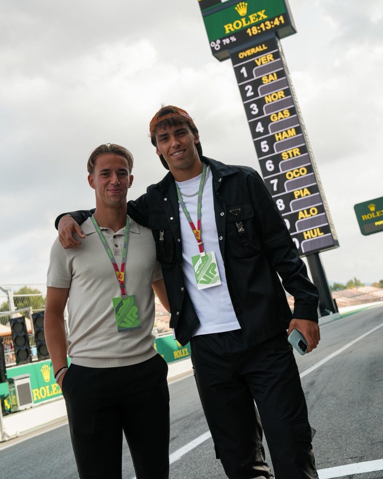 Joao Felix is at the Spanish GP this weekend