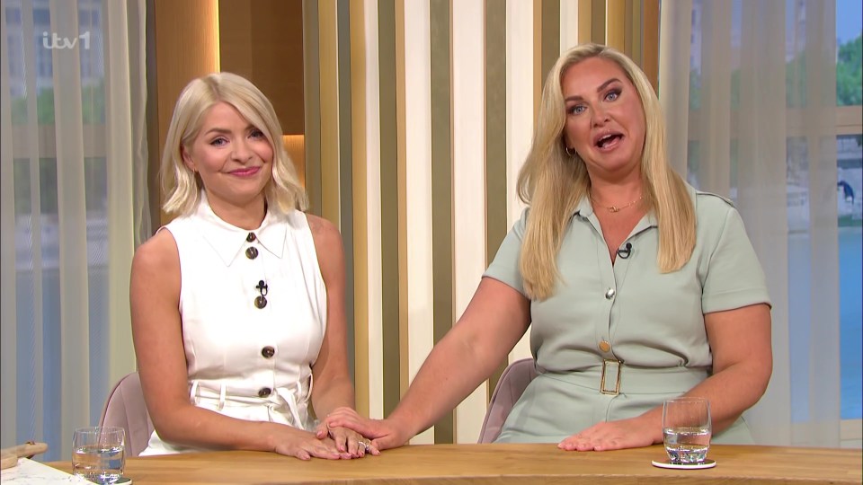 The star was supported by her friend Josie Gibson while hosting the show