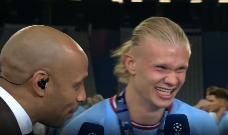 Manchester City star Erling Haaland was left baffled by Jamie Carragher's "awkward" question