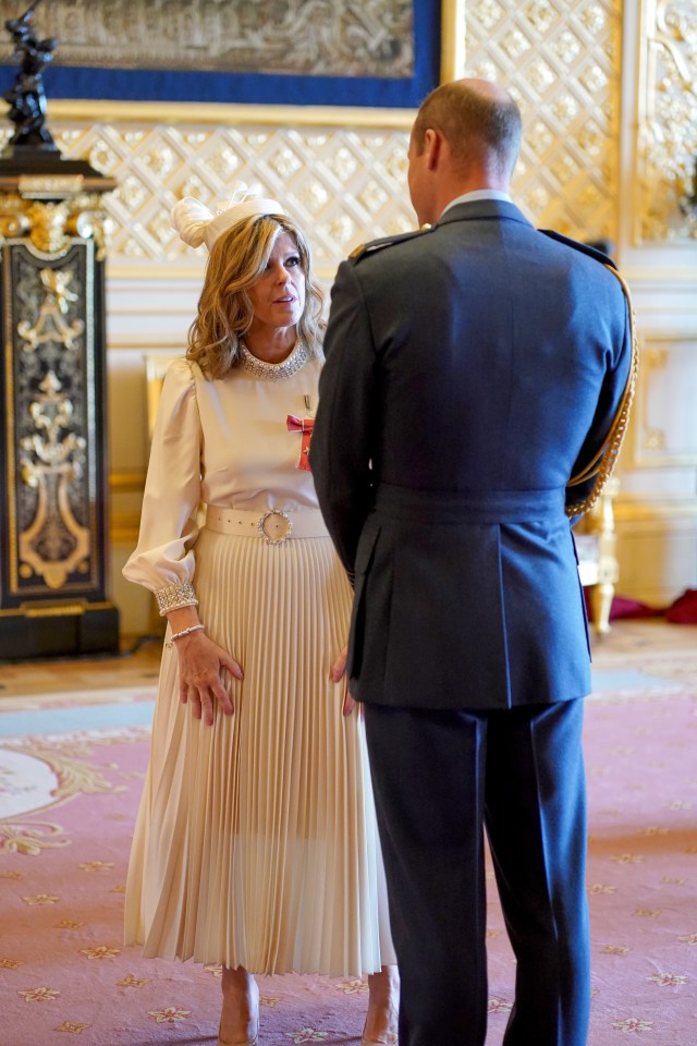 Kate received the honour inside Windsor Castle