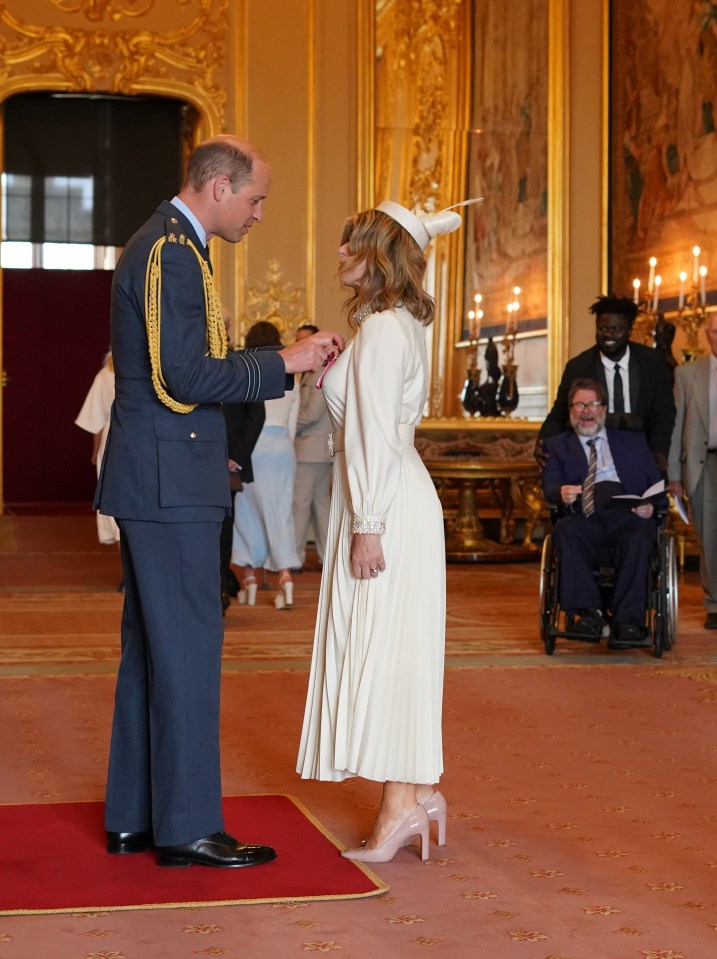 Kate Garraway was made an MBE today by Prince William