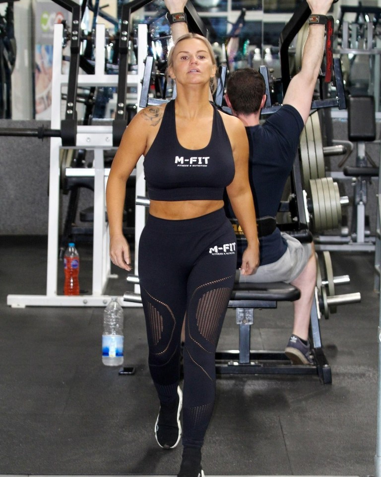 Kerry looked amazing as she hit the gym