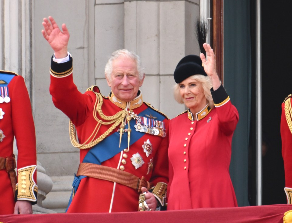 Charles and Camilla beamed as they waved to royal fans