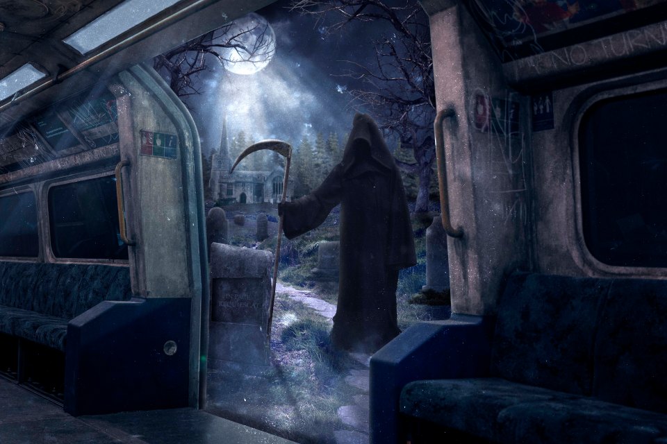 Passengers are taken into the crypt of ‘The Believers Tribe’