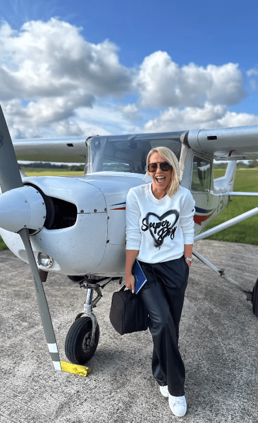 Taking to her Instagram, the blonde beauty recently revealed her hidden talent for flying propeller air planes