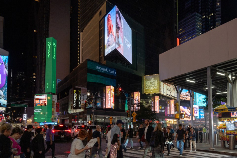 They're even in Times Square in New York City