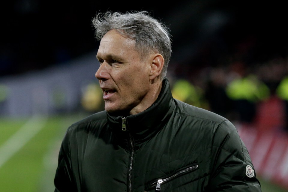 Marco Van Basten criticised the Champions League final pre-match show