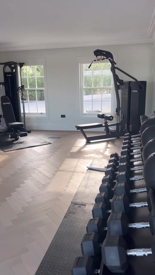 Mark loves the fact he has a gym at home