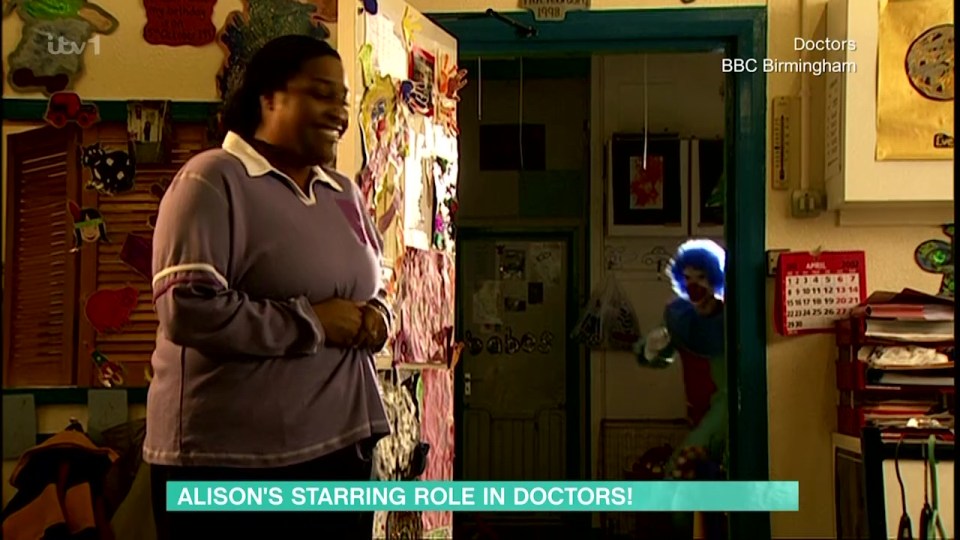 Alison played a friendly school teacher in her first Doctors stint