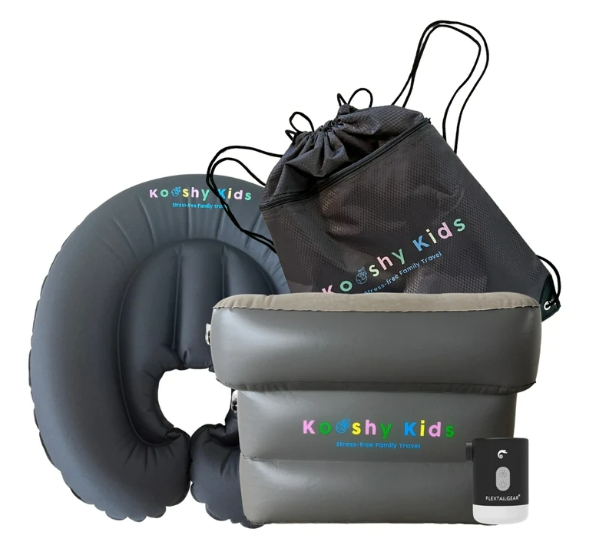 The Kooshy Kloud allows tots to sit comfortably during flights