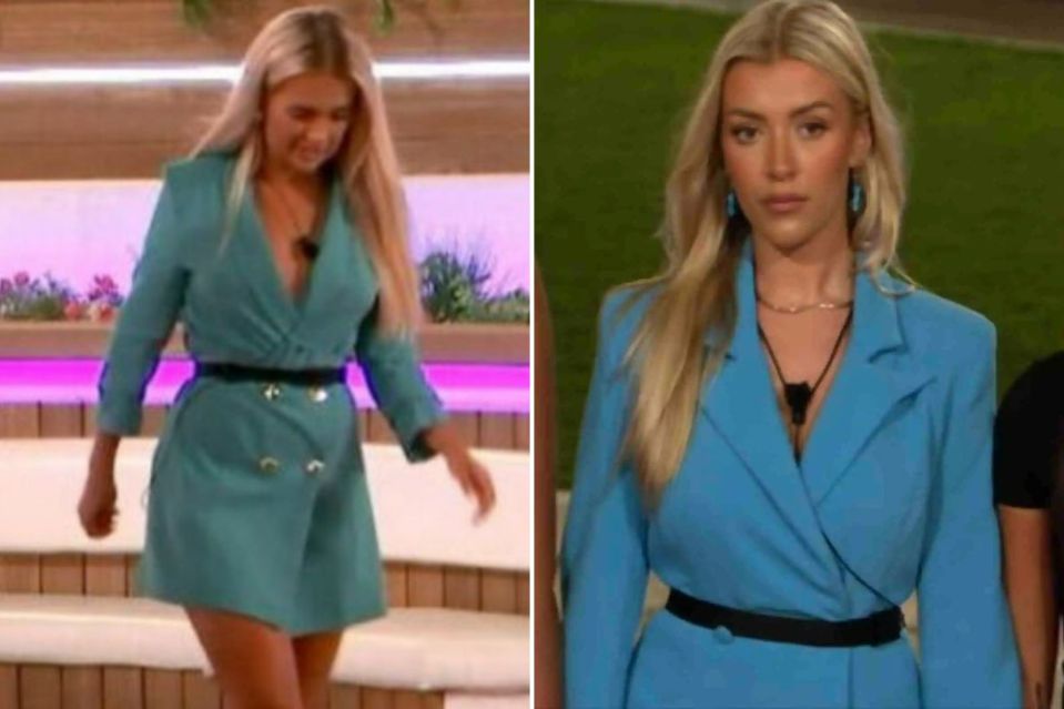 Molly's blue blazer dress looked near identical to one worn by Molly-Mae