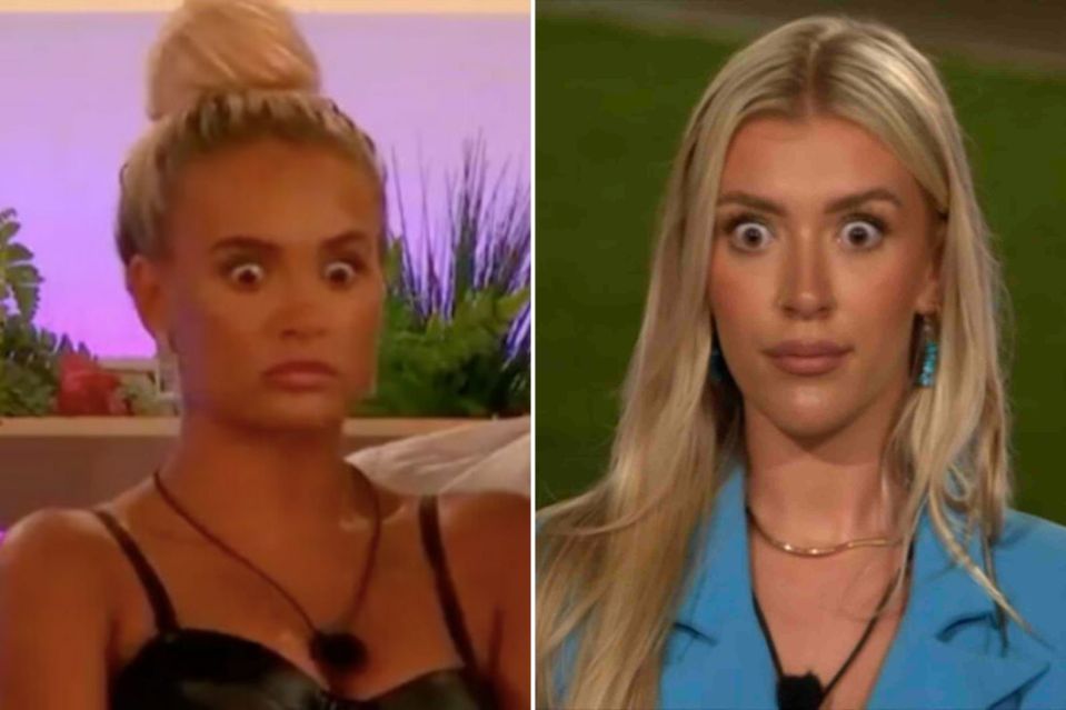 Molly Marsh appeared to copy Molly-Mae's infamous wide-eyed expression during a re-coupling