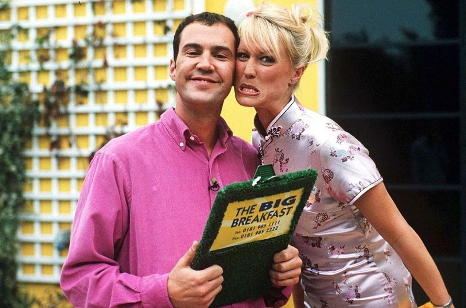 Big Breakfast anchors Denise Van Outen and Johnny Vaughan will make their telly comeback after a decades-long spat