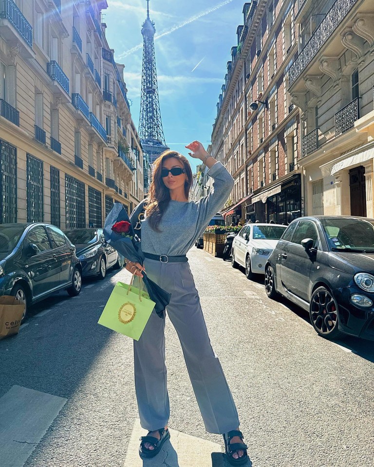 Kady has been on seven luxury holiday this year so far, including Paris