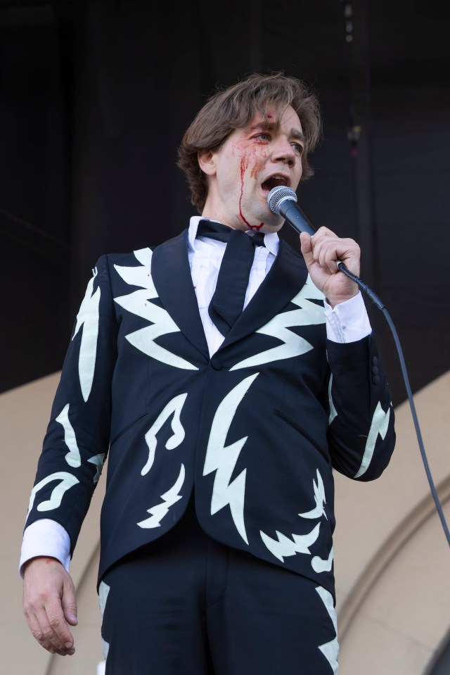 The Hives’ frontman Pelle Almqvist injured himself on stage over the weekend