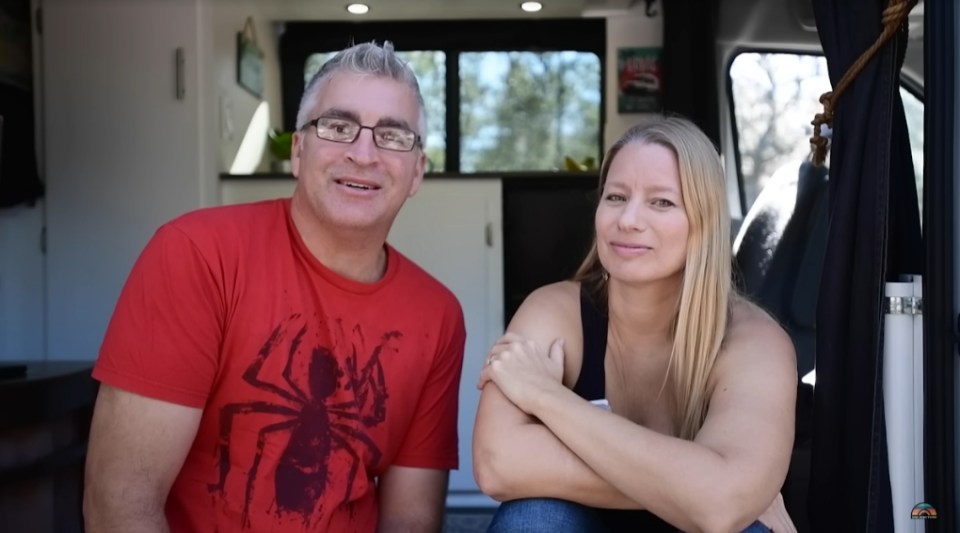 Steve and Audra transformed the tiny van into their dream home