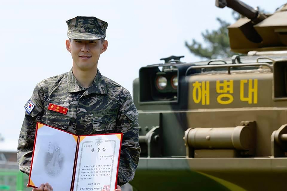 Son completed his military service in 2020