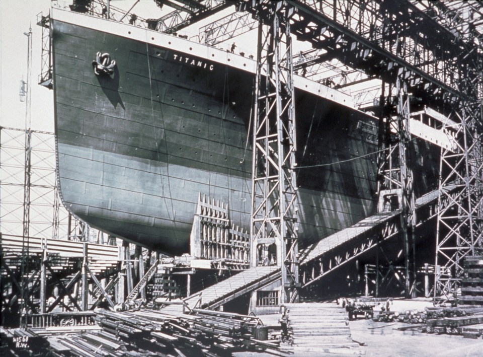 The RMS Titanic was under construction in Belfast between 1910 and 1911