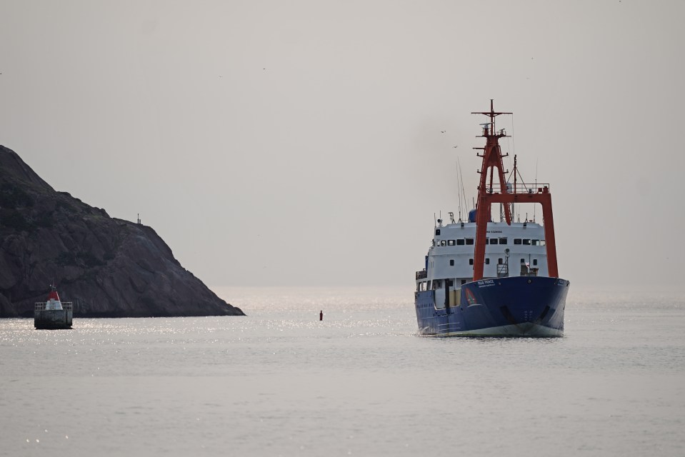 The Polar Prince, the main support ship for the Titan submersible, arrived at the Port of St. John’s in Newfoundland, Canada