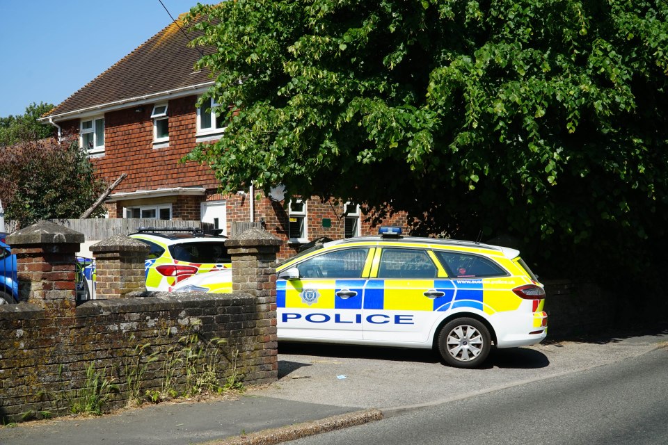 Emergency services rushed to the home inside Newhaven Cemetery