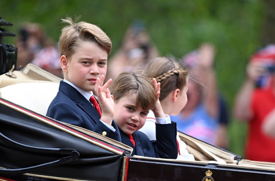 Prince George and Louis are in matching suits