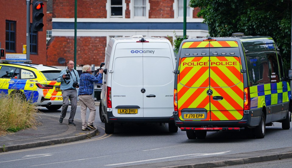 Valdo Calocane in a police van on his way to court