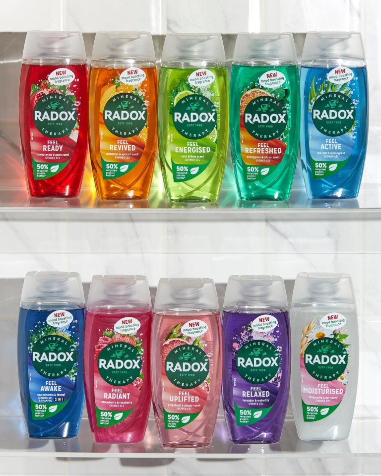 Radox has reduced bottle sizes and they no longer have a handy hook