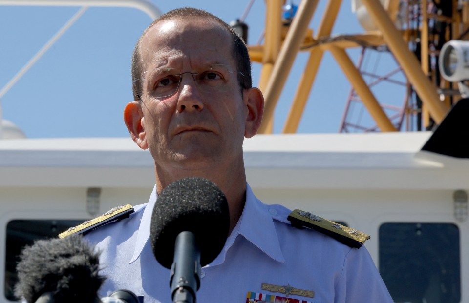 Rear Admiral John Mauger said the missing sub Titan suffered a 'catastrophic loss of the pressure chamber'