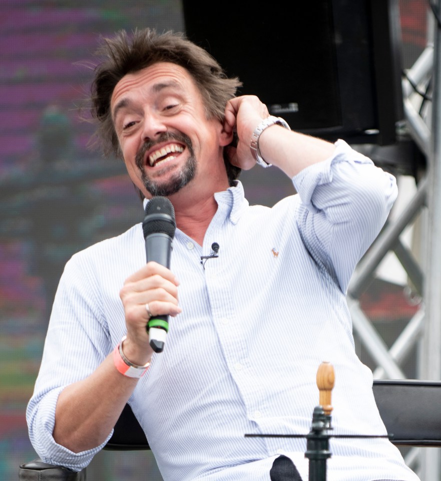 Jez had hoped to race co-stars Richard Hammond, pictured, and James May in the cars