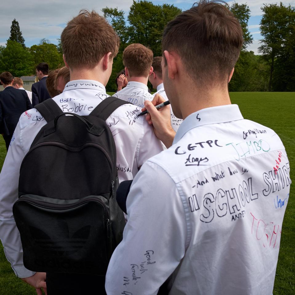 Parents have slammed a school after they punished pupils for signing each other's shirts (stock image)