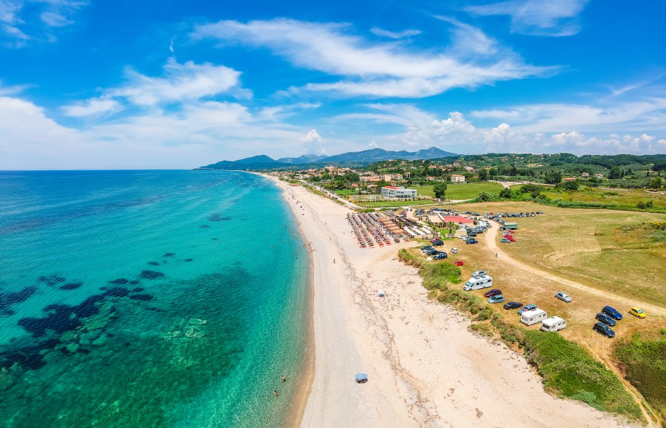 Monolithi Beach is the longest in Europe - stretching 15 miles across the west coast of Greece