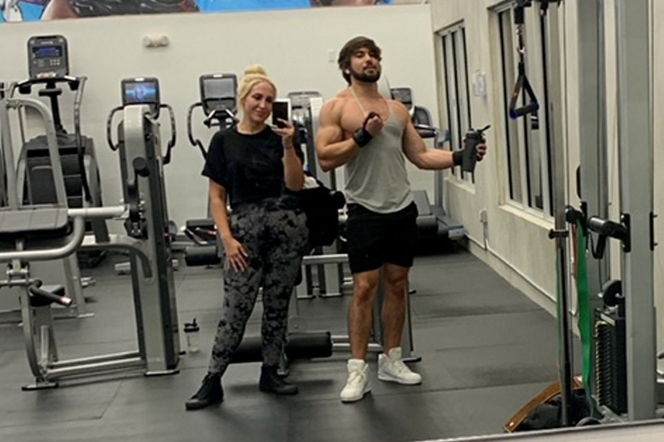 Stephanie began to introduce more exercise into her daily life as well, having regular gym sessions after meeting personal trainer boyfriend Daniel Barrantes (pictured together), 23, in June 2022