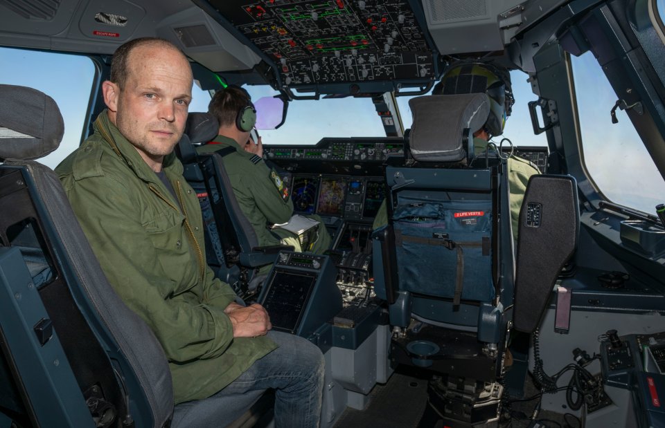 Jerome Starkey joined the pathfinders on the A400m Atlas Airbus as they practice beach landings in South Wales