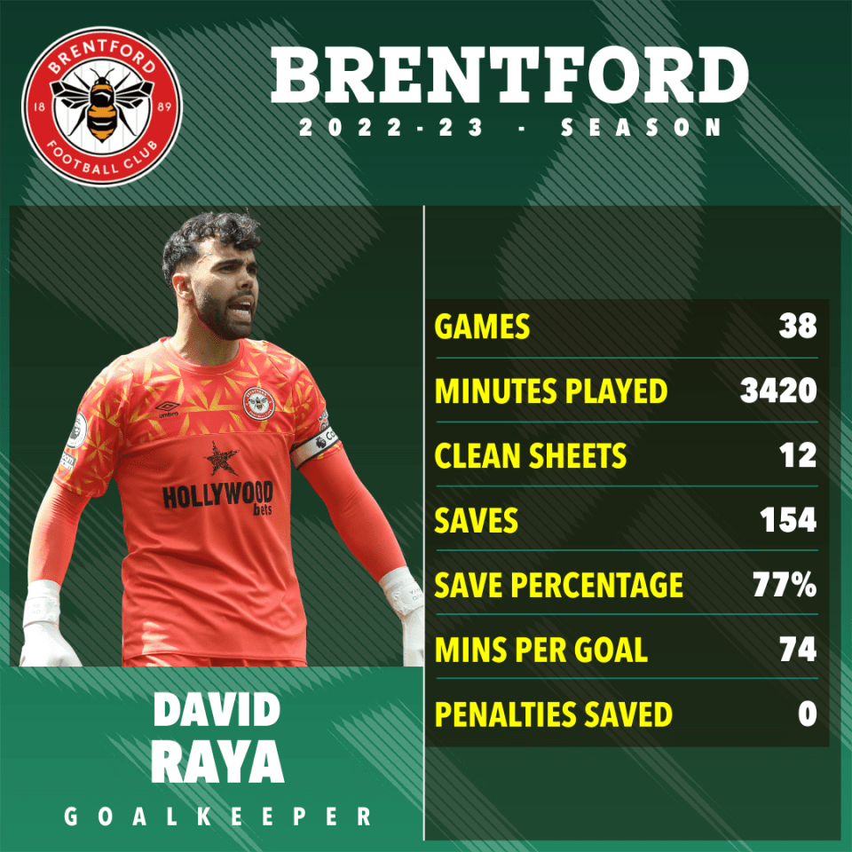 David Raya is being heavily linked with a move away from Brentford